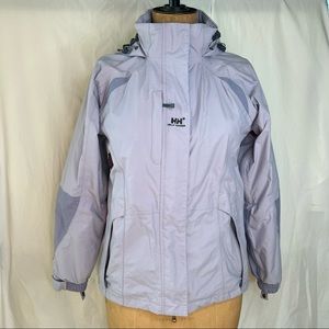 Helly Hansen 2-in-1 Lined Ski Jacket Lilac Small Petite. Shell, Fleece zip in.